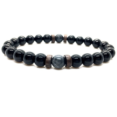 Lava Stone Men Bracelet Natural Moonstone Bead Tibetan Buddha Bracelet Chakra Diffuser Bracelets Men Jewelry Gifts Drop Shipping