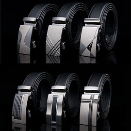 2019 New Male Designer Automatic Buckle Cowhide Leather men belt Famous Brand Belt Luxury belts for men Ceinture Homme