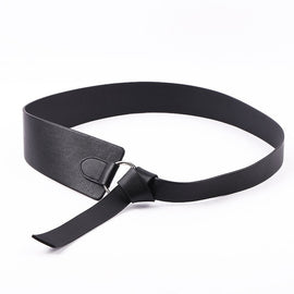 New Black Wide Corset leather Belt Female Tie Obi Waistband thin brown Bow leisure Belts for Women Wedding Dress Waistband lady