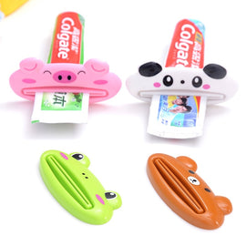 1pcs Animal Easy Toothpaste Dispenser Plastic Tooth Paste Tube Squeezer Useful Toothpaste Rolling Holder For Home Bathroom