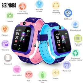 2019 New BIBINBIBI Kids smart watch touch screen camera IP67 Professional waterproof SOS call GPS positioning phone smart Watch