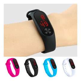 Four Colors Children's Digital Watch Led Sport Watch Casual Silicone For Kids Watches Wristwatch Bracelet