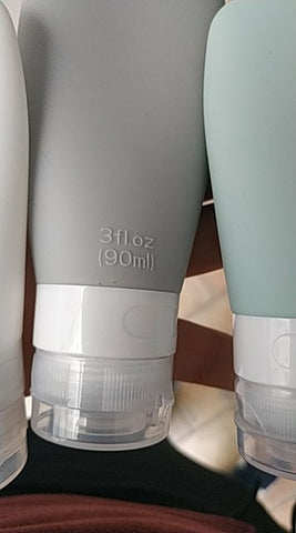 1/3Pcs 60/90ml Silicone Refillable Bottle Travel Shampoo Bottle Lotion Travel Packing Press Bottles Portable Cosmetic Container