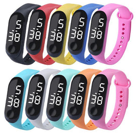 LED Electronic Digital Bracelet Watches Casual Sports watch Candy Color Silicone Couples Wrist Watch