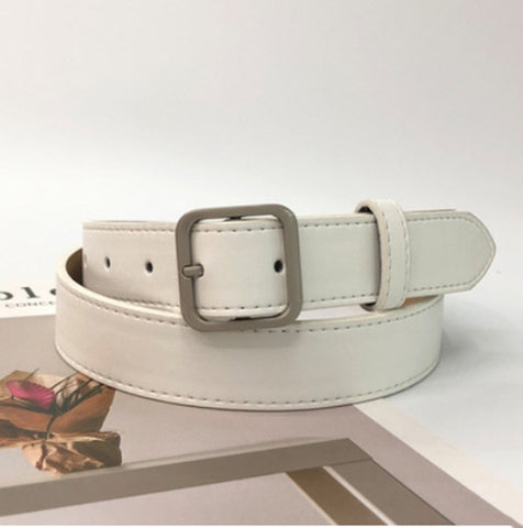 Belt female pin buckle decoration elegant simple wild student retro denim belt dress