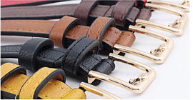 Women belt fashion Hollow decoration Women leather belt solid color casual retro Pin buckle Women cowboy belt