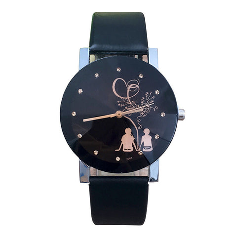 Lover's Graceful Watches Student Couple Stylish Spire Glass Belt Quartz Watch Vogue Luxury Fantastic Bracelet Clock Free Ship A7