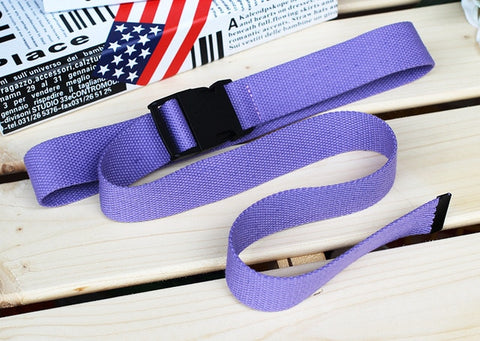 Women Harajuku Belt Red Letter Printed Fashion Unisex Double D Ring Canvas Strap Female Long Belts For Jeans